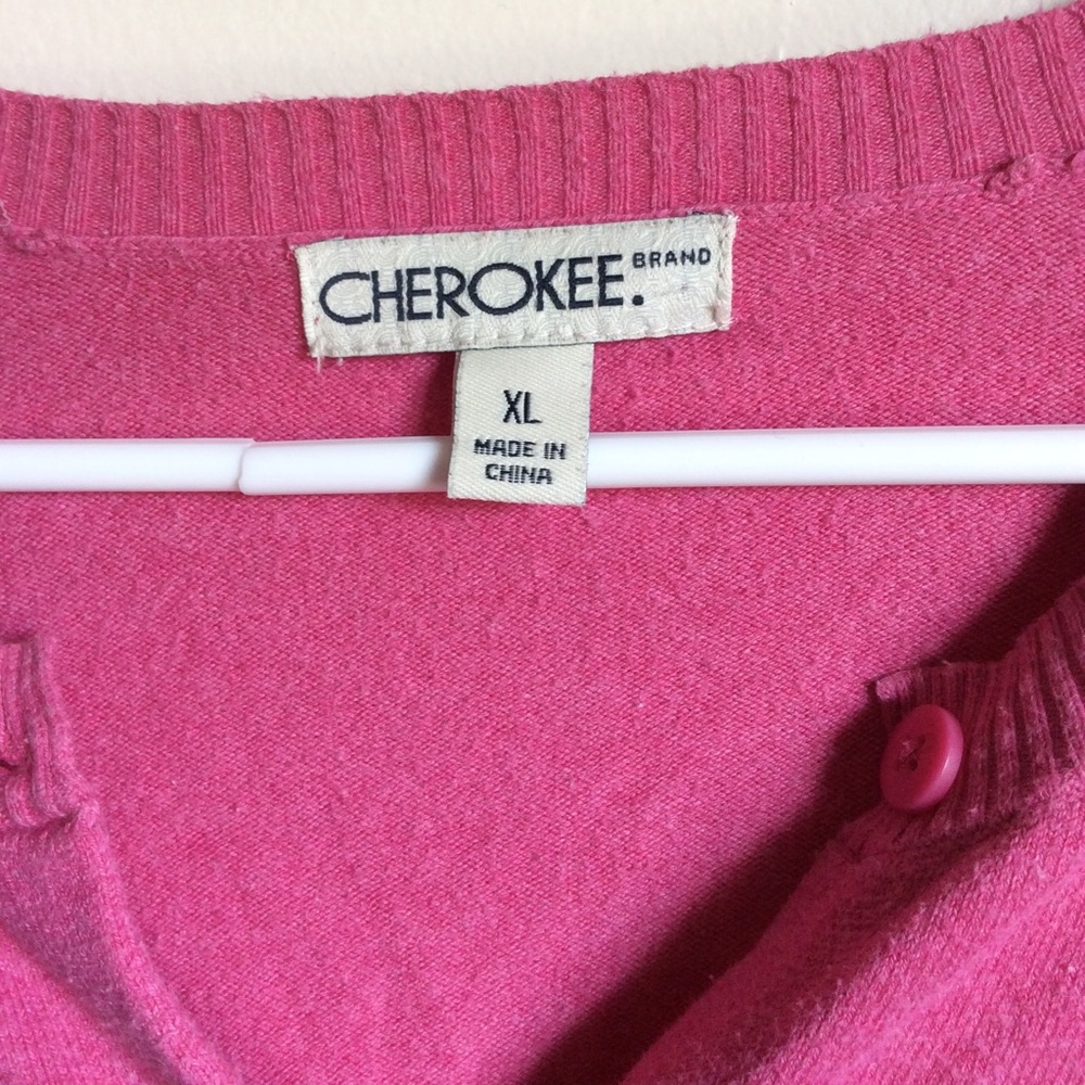 Pink Button Up Sweater - Picture 3 of 3